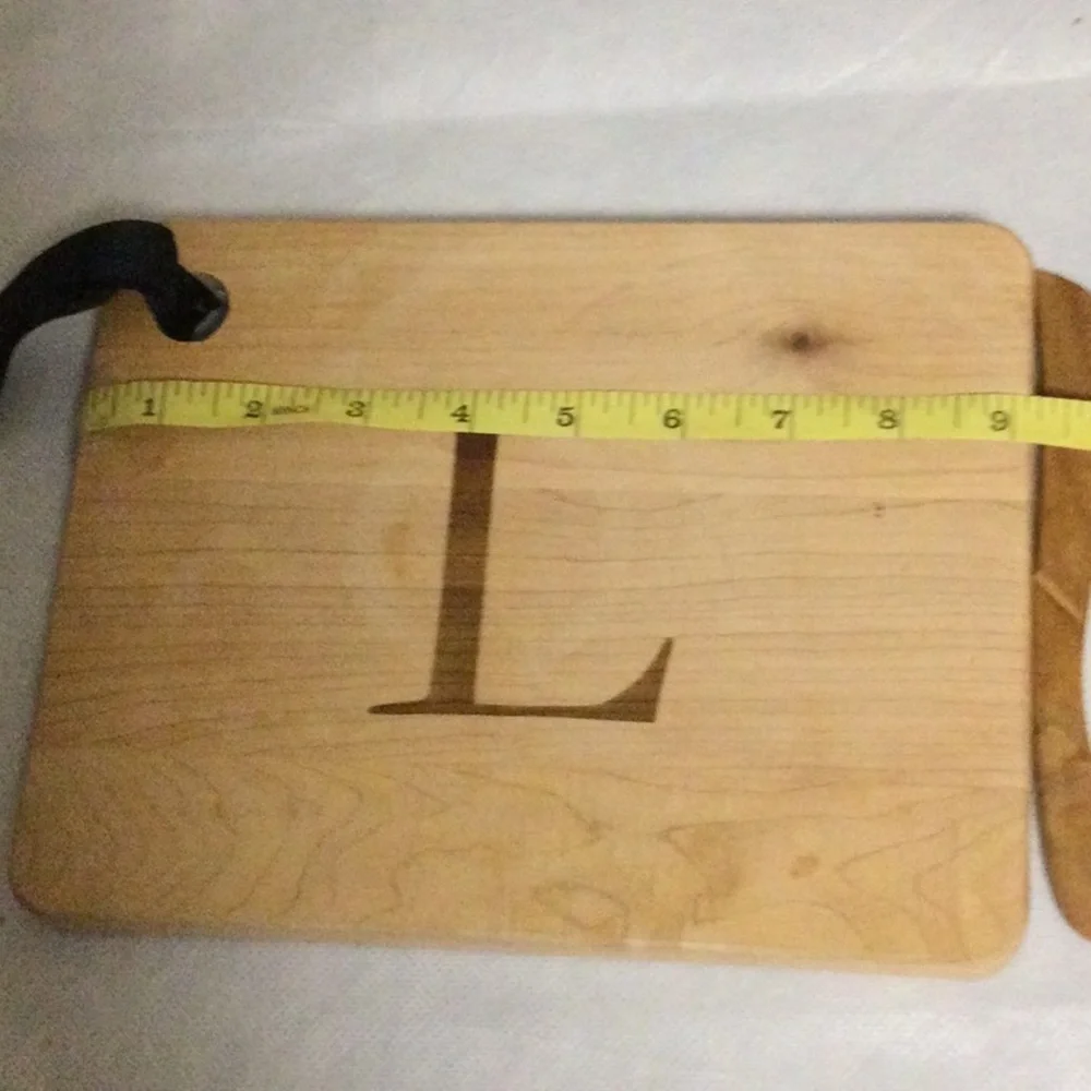 Monogram Cheese Board by William Sonoma NWOT